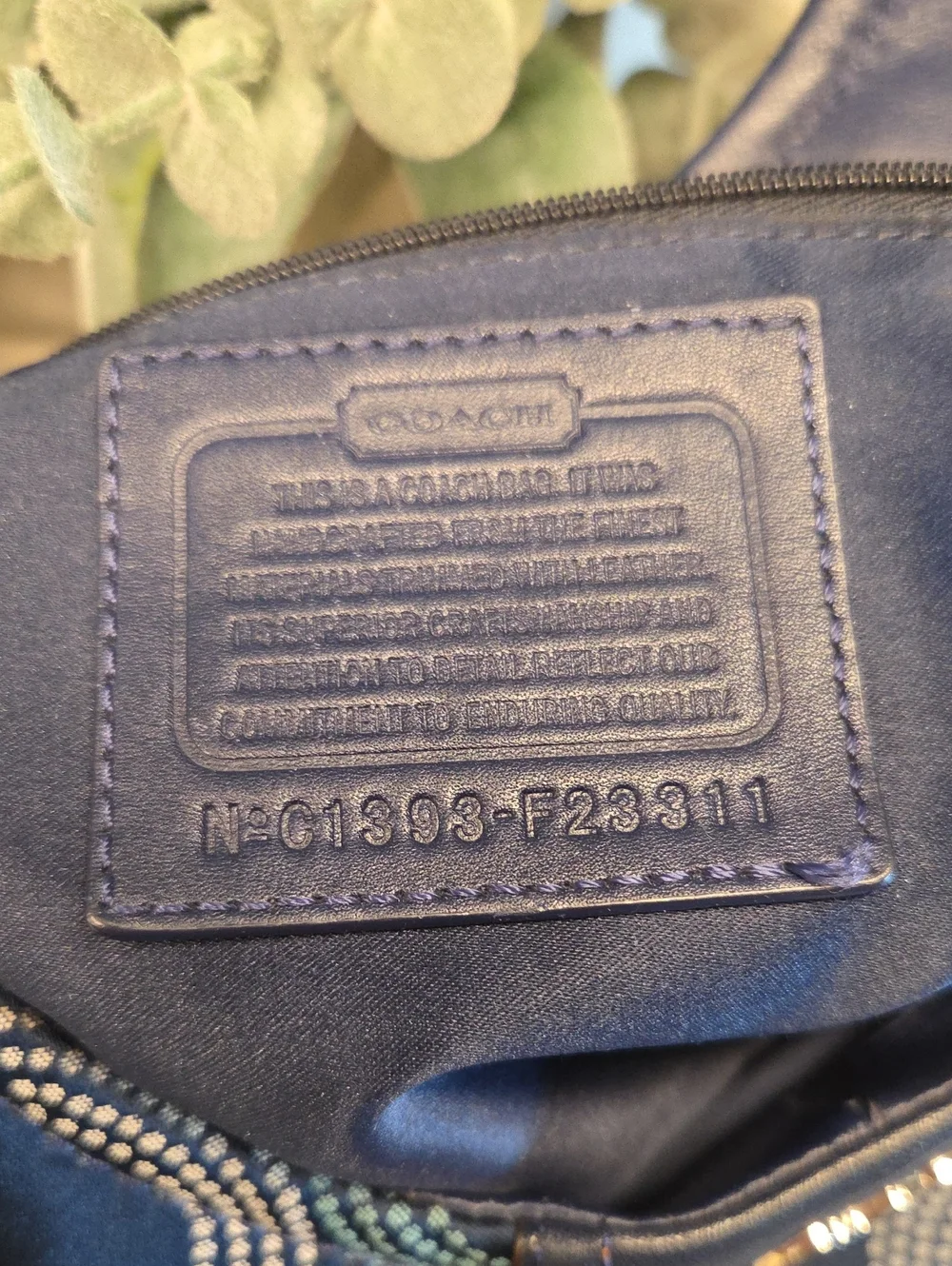 EUC 2013 Coach Op Art Dot Signature C's Tote with Matching Wallet